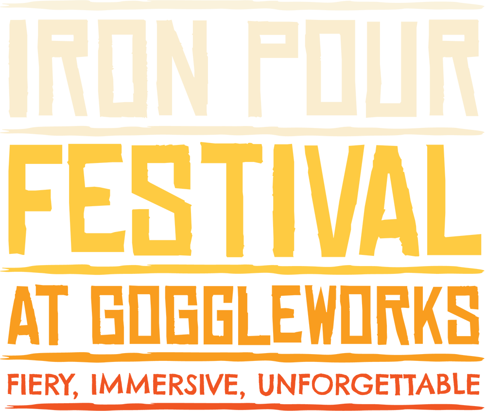 Iron Pour Festival at GoggleWorks logo